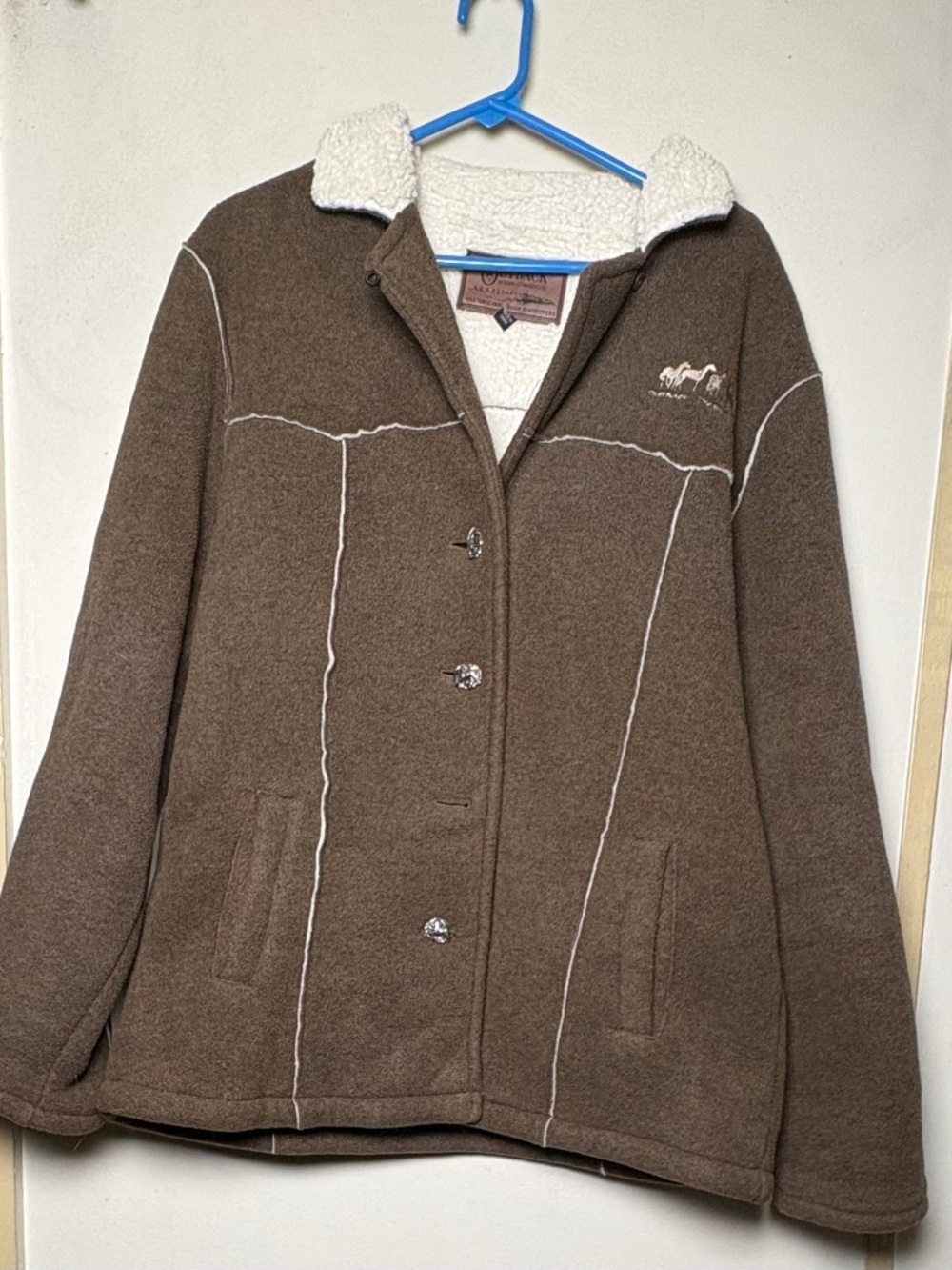 Outback Trading Jacket Brown Sherpa Large